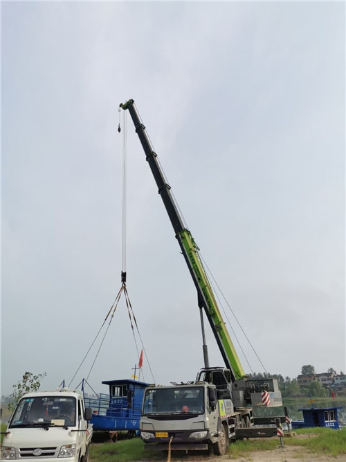 镇雄县桥梁建设吊装案例